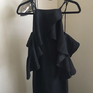 Black ruffle dress!